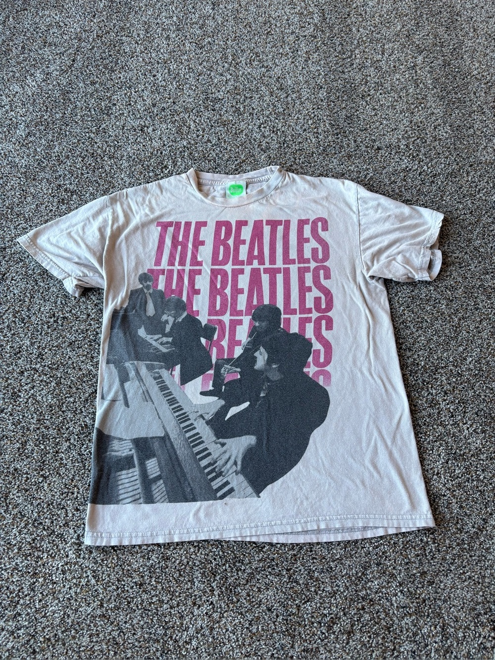 The Beatles Piano Graphic Band Tee Apple Corps Shirt